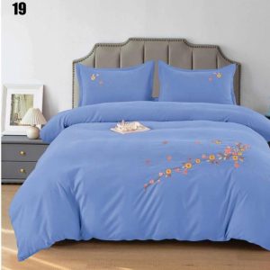 Lenjerie de pat bumbac finet brodat - 6 piese | 259-SE
