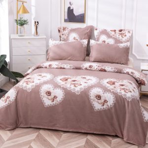 Lenjerie de pat bumbac finet - 6 piese | 0142-CM