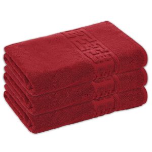 Set 3 Prosoape Baie , Bumbac 100%, 500g/m², Greek