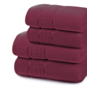 Set 4 Prosoape Baie , Bumbac 100%, 500g/m², Greek