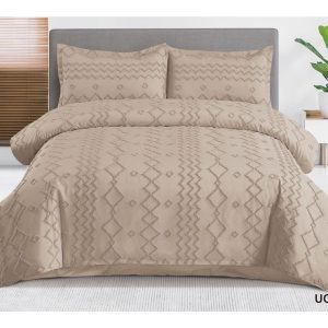 Lenjerie de pat bumbac finet brodat - 4 piese | 0232-CA