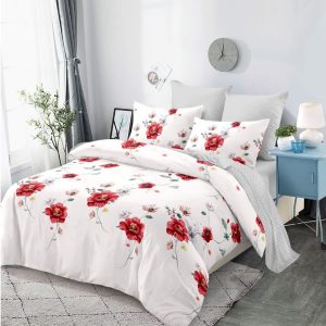 Lenjerie de pat bumbac finet cu elastic - 6 piese | 0265-CA