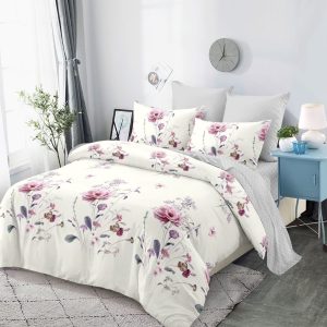 Lenjerie de pat bumbac finet cu elastic - 6 piese | 0262-CA