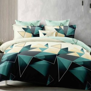 Lenjerie de pat bumbac finet cu elastic  - 6 piese | 0206-A