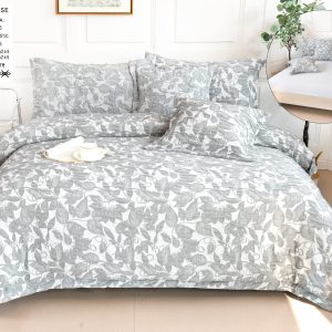 Lenjerie de pat  bumbac fin grofat - 6 piese | 1056-CM