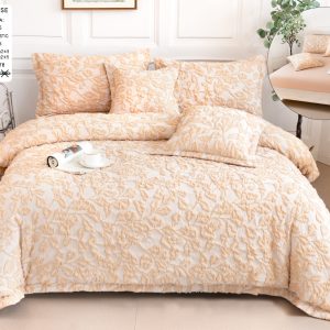 Lenjerie de pat  bumbac fin grofat - 6 piese | 1051-CM