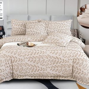 Lenjerie de pat  bumbac fin grofat - 6 piese | 1046-CM