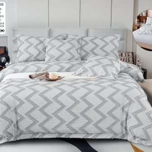 Lenjerie de pat  bumbac fin grofat - 6 piese | 1043- CM