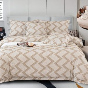 Lenjerie de pat  bumbac fin grofat - 6 piese | 1041- CM