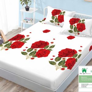 Husa de pat din bumbac finet – 3 piese | 0234-A