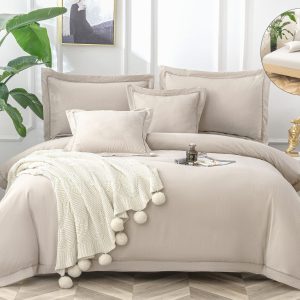 Lenjerie de pat din bumbac fin-6 piese | 1064-CM