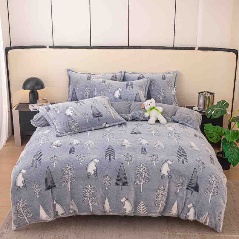 Lenjerie cocolino 1 persoana - 4 piese | 0733-J