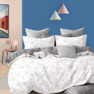 Lenjerie de pat bumbac 100% - 4 piese | 0309-CA