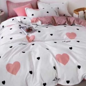 Lenjerie de Pat din Bumbac Satinat – 4 Piese pentru Confort si Eleganta in Dormitor | 0001-TL