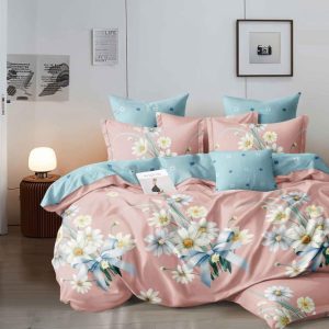 Lenjerie de Pat din Bumbac Finet – 6 Piese | Confort si Caldura Pentru Nopti Linistite | COD 0049-TL