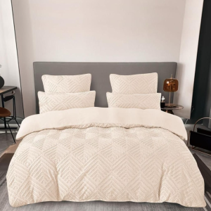 Lenjerie de Pat Jacquard – Set 6 Piese | Eleganta, Rafinament si Confort Premium COD 0094-V