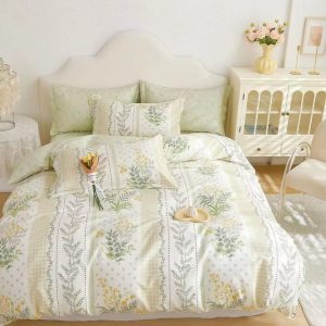Lenjerie de Pat din Bumbac Finet – 6 Piese | Confort si Caldura Pentru Nopti Linistite | COD 0071-TL