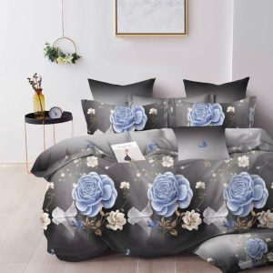 Lenjerie de Pat din Bumbac Finet – 6 Piese | Confort si Caldura Pentru Nopti Linistite | COD 0082-TL