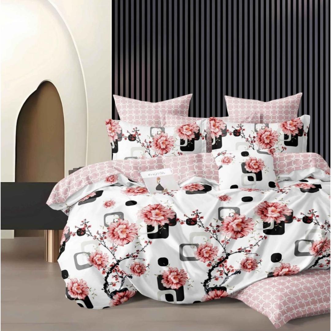 Lenjerie de Pat din Bumbac Finet – 6 Piese | Confort si Caldura Pentru Nopti Linistite | COD 0036-TL