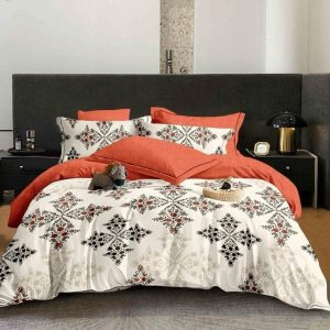 Lenjerie de Pat Bumbac Finet - 6 Piese | Confort si Eleganta pentru Somnul Tau | COD 0327-CF
