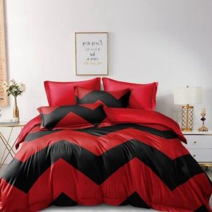 Lenjerie de Pat Bumbac Finet - 6 Piese | Confort si Eleganta pentru Somnul Tau | COD 0310-CF