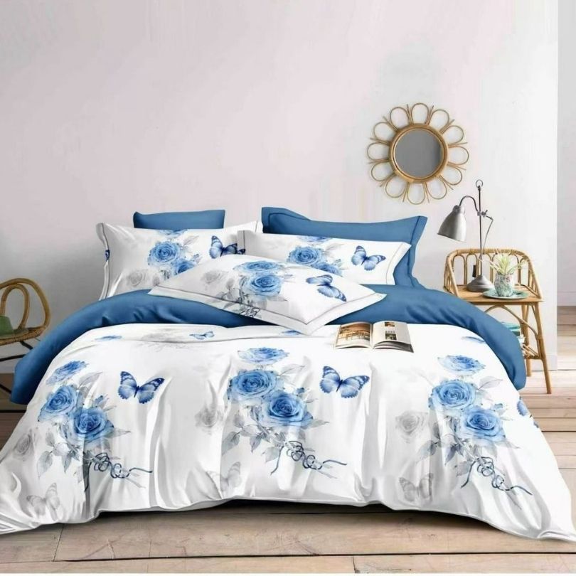 Lenjerie de Pat Bumbac Finet - 6 Piese | Confort si Eleganta pentru Somnul Tau | COD 0326-CF