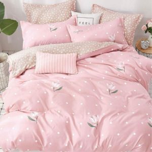 Lenjerie de Pat Bumbac Finet - 6 Piese | Confort si Eleganta pentru Somnul Tau | COD 0266-CF
