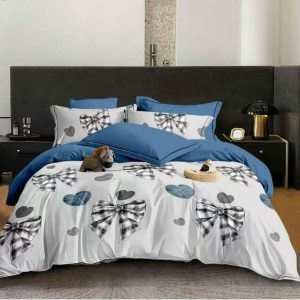 Lenjerie de Pat Bumbac Finet - 6 Piese | Confort si Eleganta pentru Somnul Tau | COD 0325-CF
