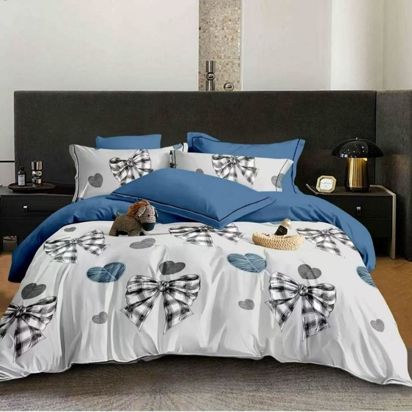 Lenjerie de Pat Bumbac Finet - 6 Piese | Confort si Eleganta pentru Somnul Tau | COD 0325-CF