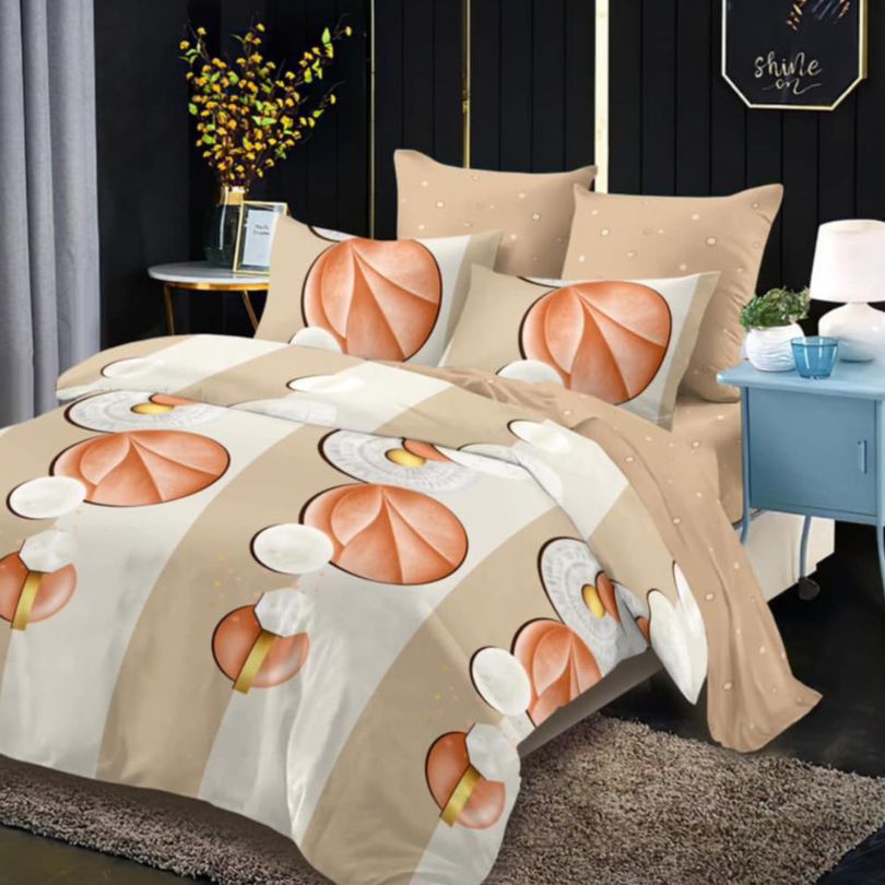 Lenjerie de Pat Bumbac Finet - 6 Piese | Confort ai Eleganta in Dormitorul Tau | COD 0069-CA