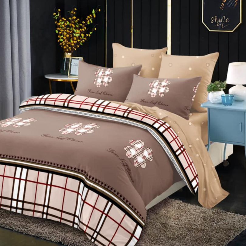 Lenjerie de Pat Bumbac Finet - 6 Piese | Confort ai Eleganta in Dormitorul Tau | COD 0073-CA