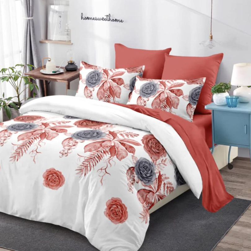Lenjerie de Pat Bumbac Finet - 6 Piese | Confort ai Eleganta in Dormitorul Tau | COD 0075-CA