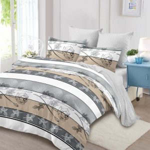 Lenjerie de Pat Bumbac Finet - 6 Piese | Confort ai Eleganta in Dormitorul Tau | COD 0084-CA