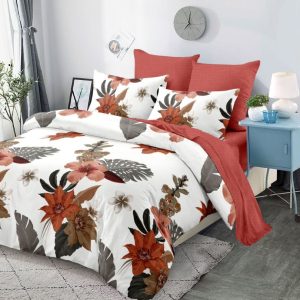 Lenjerie de Pat Bumbac Finet - 6 Piese | Confort ai Eleganta in Dormitorul Tau | COD 0093-CA