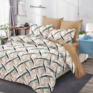 Lenjerie de Pat Bumbac Finet - 6 Piese | Confort ai Eleganta in Dormitorul Tau | COD 0104-CA