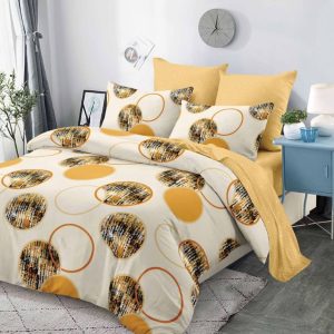 Lenjerie de Pat Bumbac Finet - 6 Piese | Confort ai Eleganta in Dormitorul Tau | COD 0108-CA