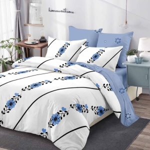 Lenjerie de Pat Bumbac Finet - 6 Piese | Confort ai Eleganta in Dormitorul Tau | COD 0127-CA