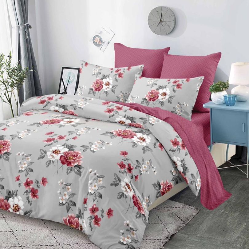 Lenjerie de Pat Bumbac Finet - 6 Piese | Confort ai Eleganta in Dormitorul Tau | COD 0132-CA