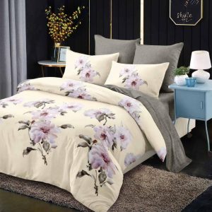 Lenjerie de Pat Bumbac Finet - 6 Piese | Confort ai Eleganta in Dormitorul Tau | COD 0136-CA