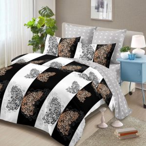 Lenjerie de Pat Bumbac Finet - 6 Piese | Confort ai Eleganta in Dormitorul Tau | COD 0159-CA