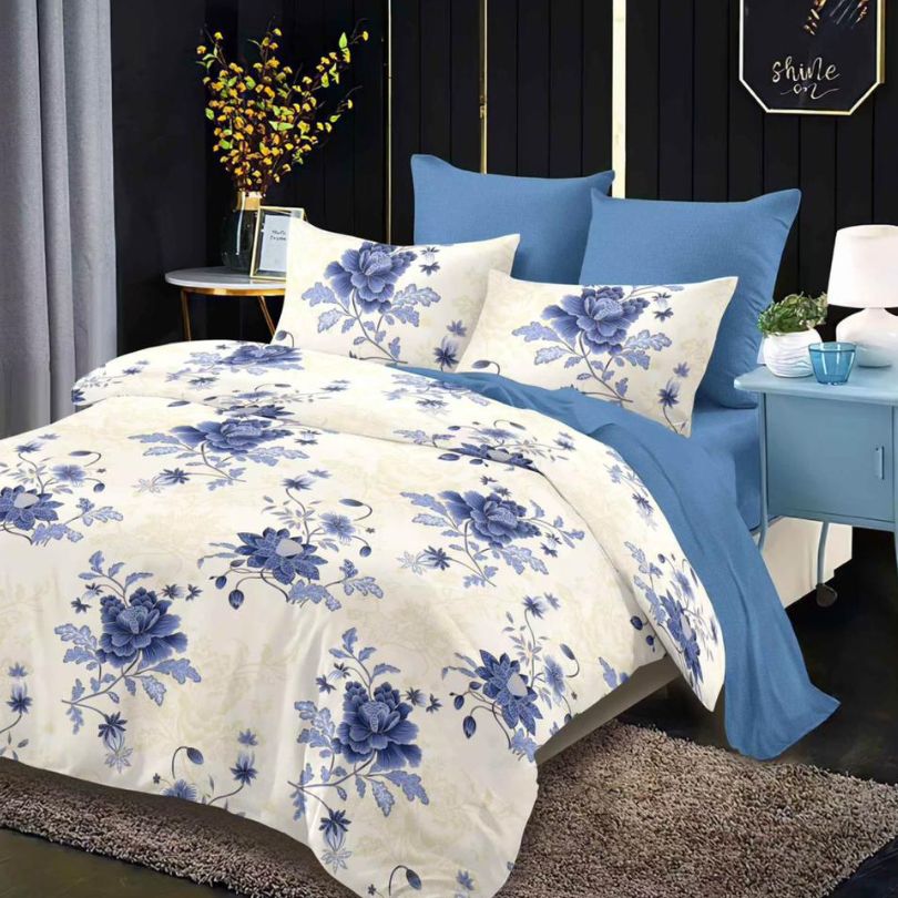 Lenjerie de Pat Bumbac Finet - 6 Piese | Confort ai Eleganta in Dormitorul Tau | COD 0161-CA