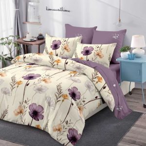 Lenjerie de Pat Bumbac Finet - 6 Piese | Confort ai Eleganta in Dormitorul Tau | COD 0166-CA