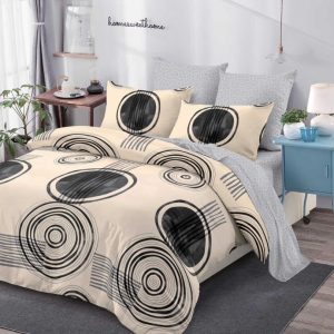 Lenjerie de Pat Bumbac Finet - 6 Piese | Confort ai Eleganta in Dormitorul Tau | COD 0170-CA