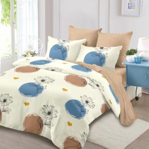 Lenjerie de Pat Bumbac Finet - 6 Piese | Confort ai Eleganta in Dormitorul Tau | COD 0158-CA