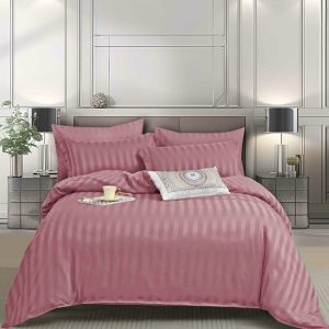 Lenjerie de Pat din Damasc cu Elastic – Set 6 Piese | Eleganta si Confort in Dormitorul Tau | COD 0076-PR