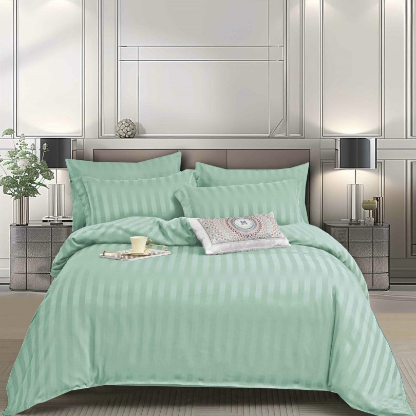 Lenjerie de Pat din Damasc cu Elastic – Set 6 Piese | Eleganta si Confort in Dormitorul Tau | COD 0089-PR