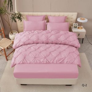 Lenjerie de Pat Deluxe cu Pliuri – Set 6 Piese, Eleganta si Confort Premium | 0178-CA