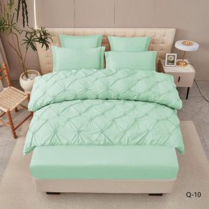 Lenjerie de Pat Deluxe cu Pliuri – Set 6 Piese, Eleganta si Confort Premium | 0185-CA