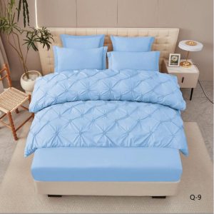 Lenjerie de Pat Deluxe cu Pliuri – Set 6 Piese, Eleganta si Confort Premium | 0186-CA