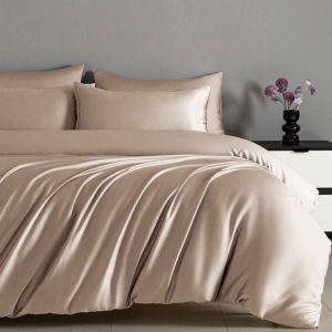 Lenjerie de pat bumbac satinat cu elastic – set 4 piese | COD 0048-PR